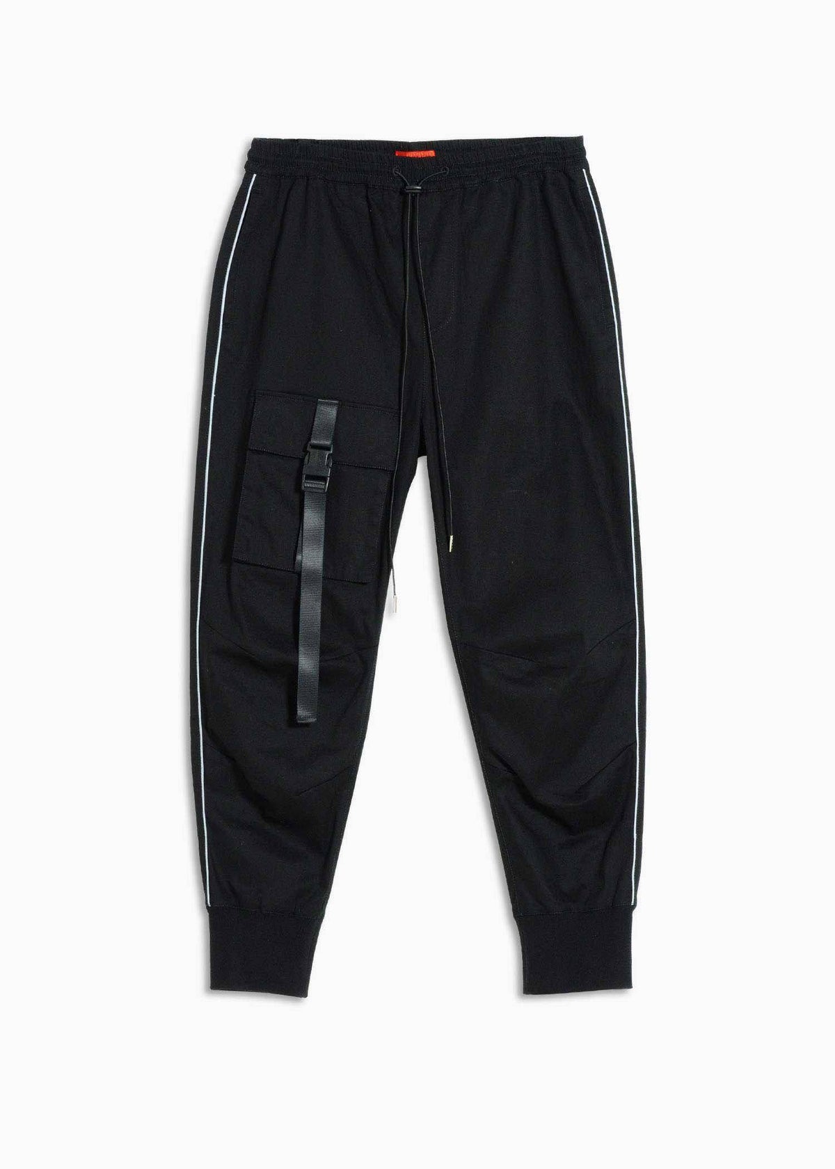Tactical Strap Cargo Joggers | Black