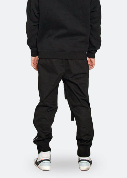 Tactical Strap Cargo Joggers | Black