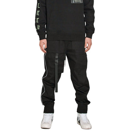 Tactical Strap Cargo Joggers | Black