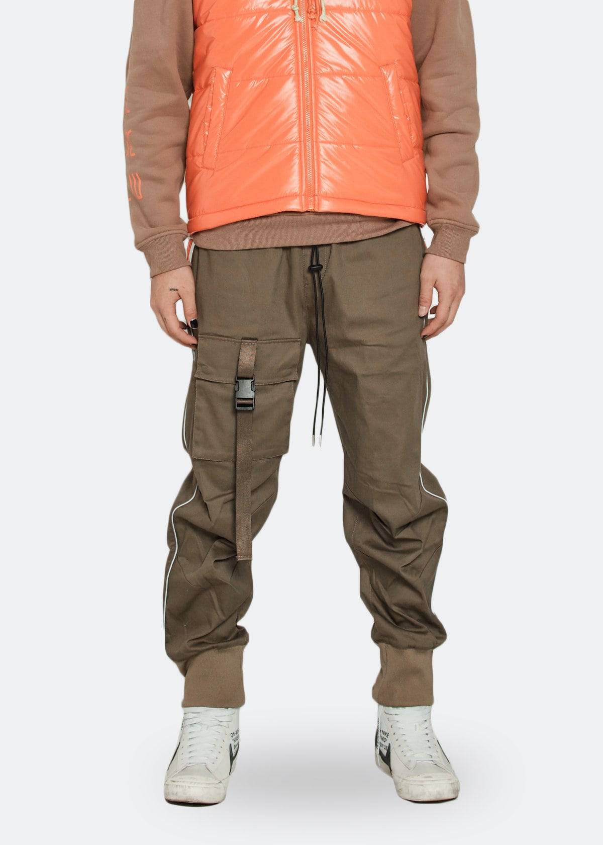 Tactical Strap Cargo Joggers | Tobacco