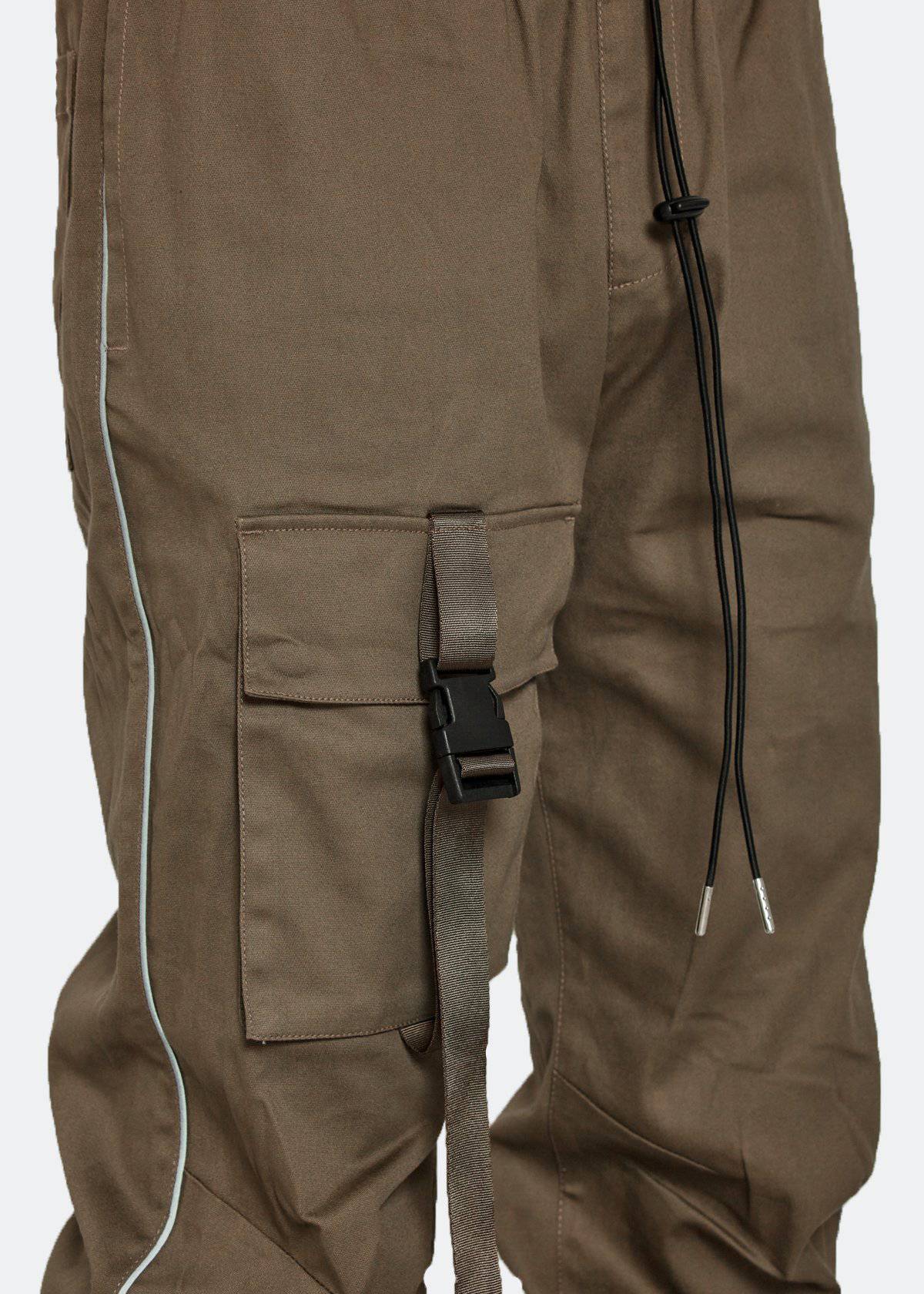 Tactical Strap Cargo Joggers | Tobacco