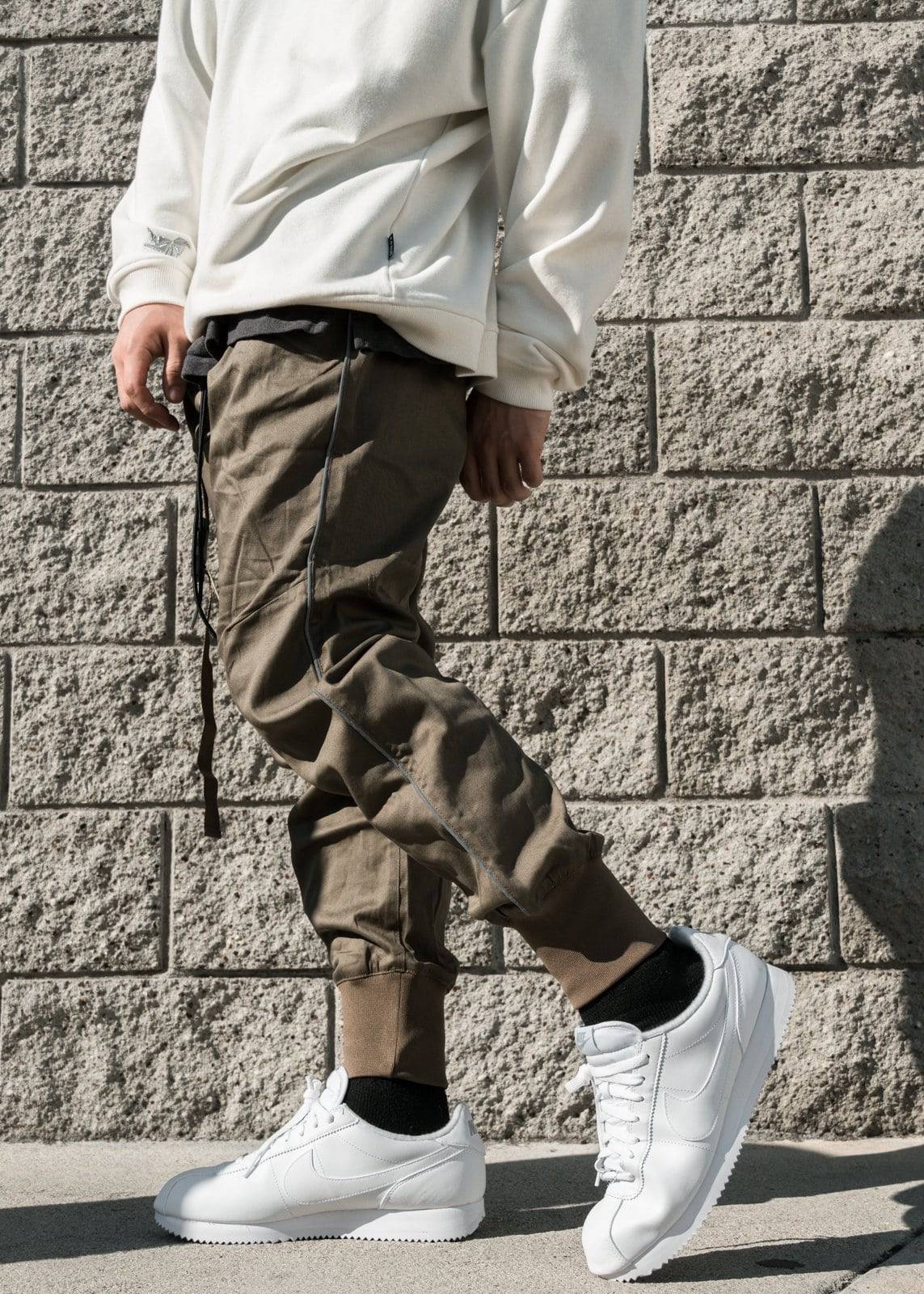 Tactical Strap Cargo Joggers | Tobacco