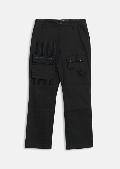 Cargo Pants with Removable Pocket | Black