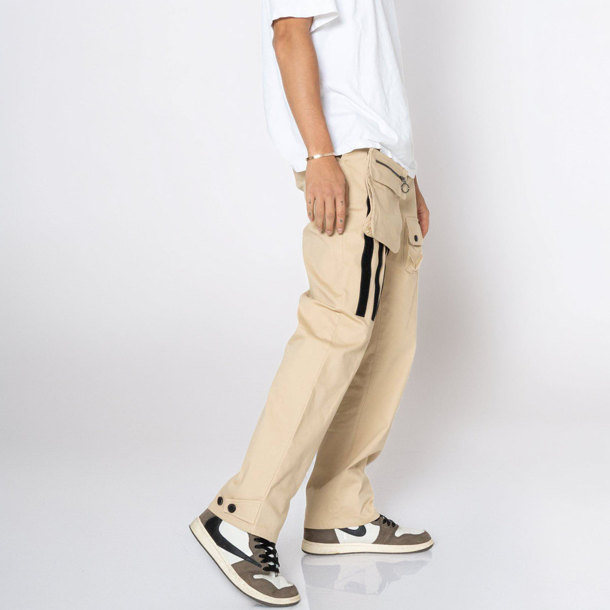 Cargo Pants Removable Pocket | Khaki