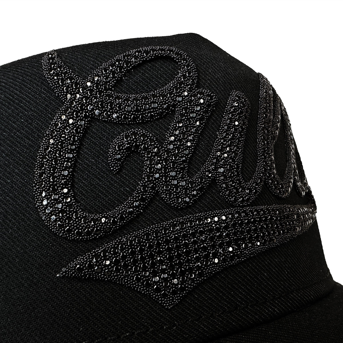Crystal Paisley Shimuchan Logo Mesh Back Trucker Hat |  Black