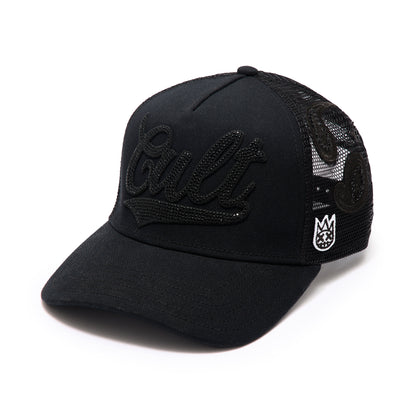 Crystal Paisley Shimuchan Logo Mesh Back Trucker Hat |  Black