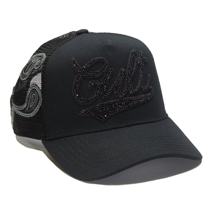 Paisley Shimuchan Logo Mesh Back Trucker Hat | Black