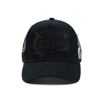 Paisley Shimuchan Logo Mesh Back Trucker Hat | Black