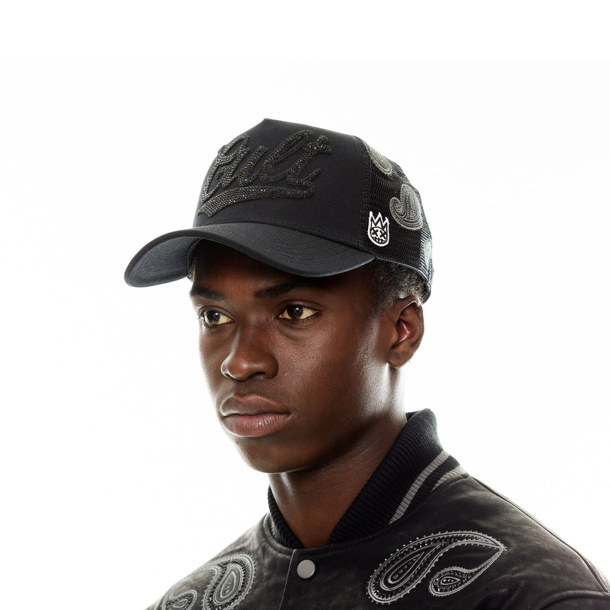 Paisley Shimuchan Logo Mesh Back Trucker Hat | Black