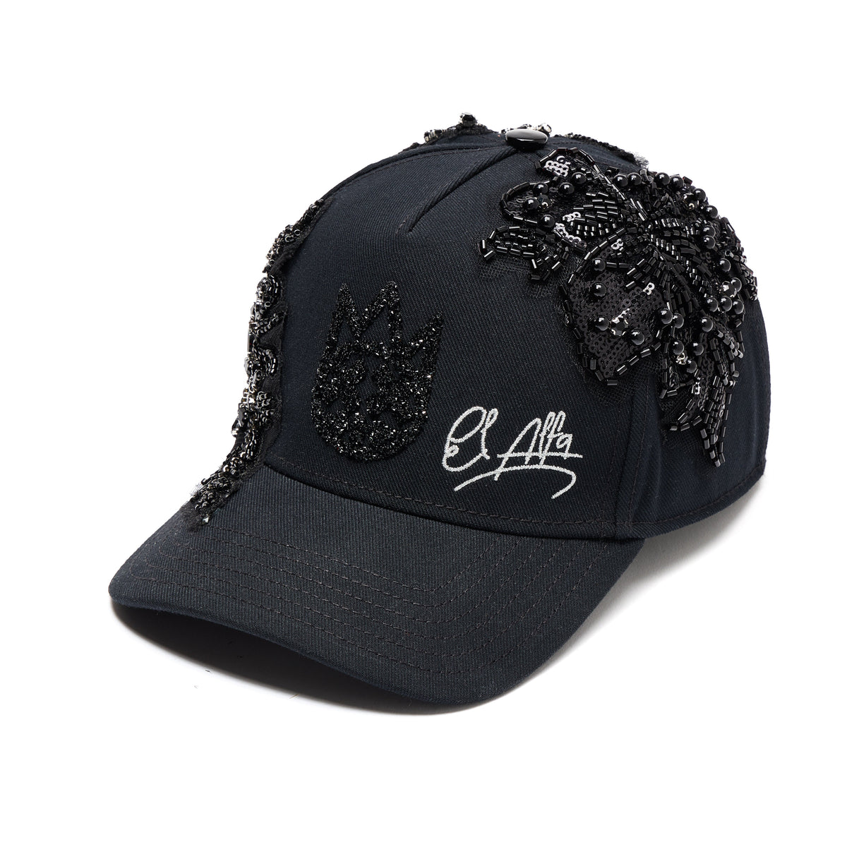 El Alfa Premium Snapback Trucker Hat | Black