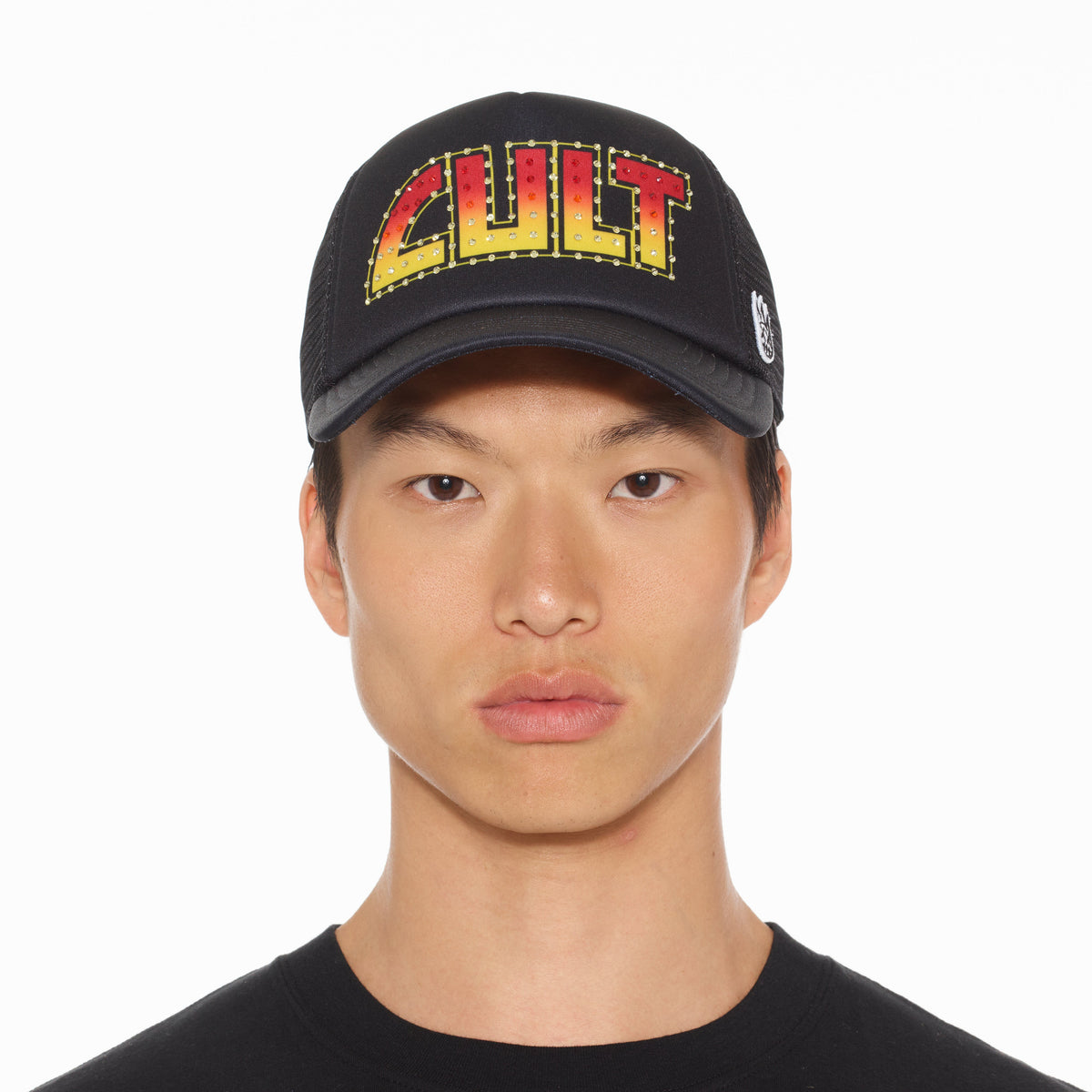 Cult Rock Logo Hat in Black
