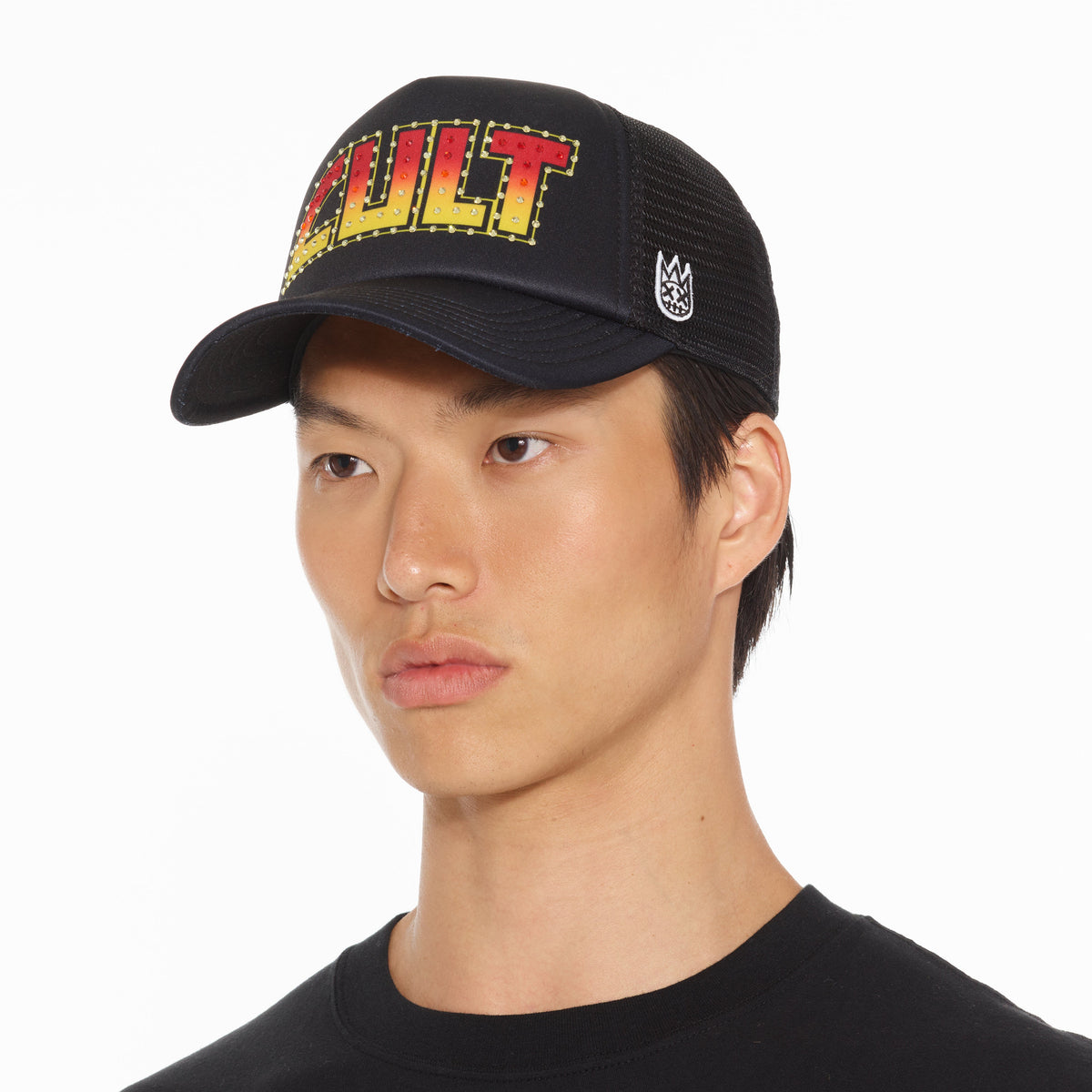 Cult Rock Logo Hat in Black