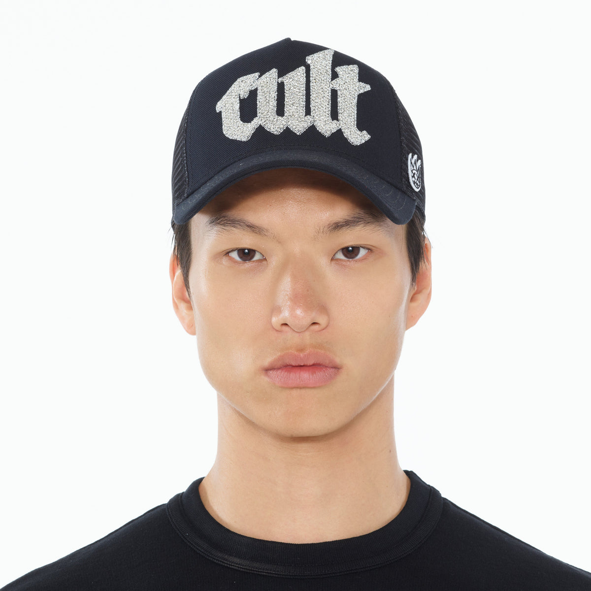 Crystal Cult Script Logo Hat | Black
