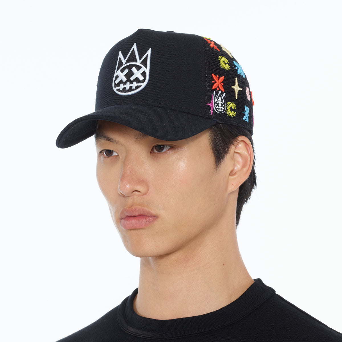 Cult Logo Pattern Hat | Black