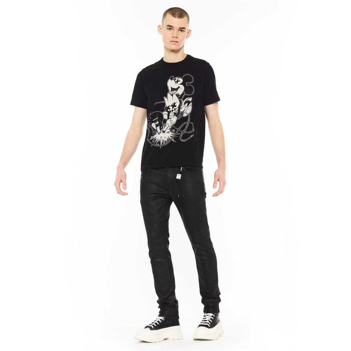 Cult's Rocker Slim 602 Jeans | Black Coated
