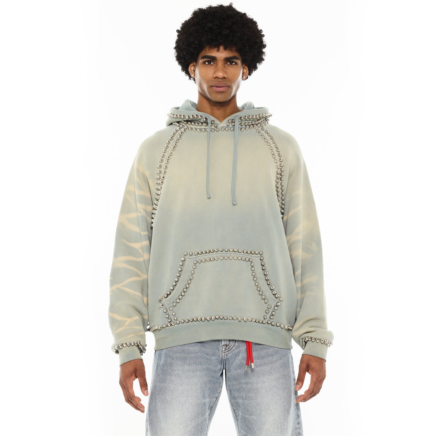 Pullover Novelty Hoody in Smog