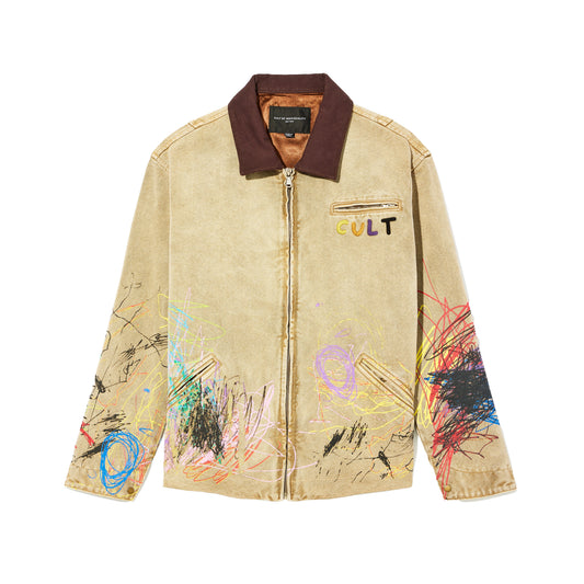 Canvas Workwear Jacket in Scribble