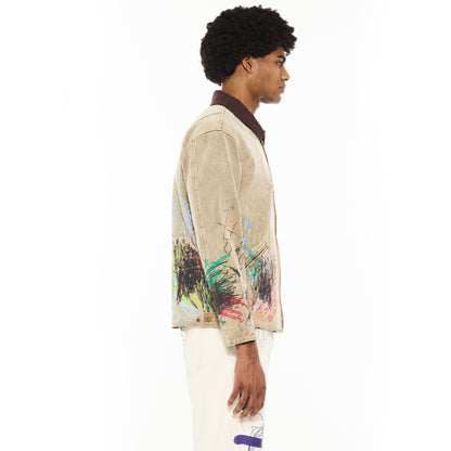 Canvas Workwear Jacket in Scribble