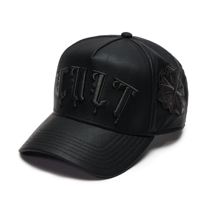 Cult X El Alfa Logo 5 Panel A Frame Trucker Hat "Flower" | Black