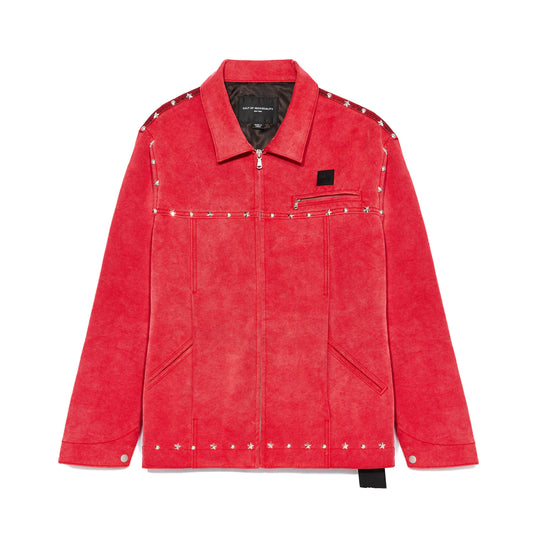 Canvas Workwear Jacket in Vintage Red Canvas