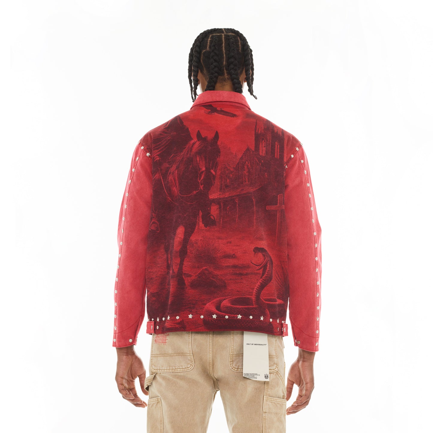 Canvas Workwear Jacket in Vintage Red Canvas