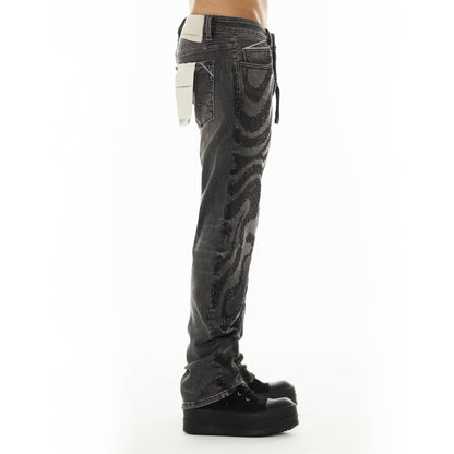 Signature Rebel Straight Jeans in Swirl