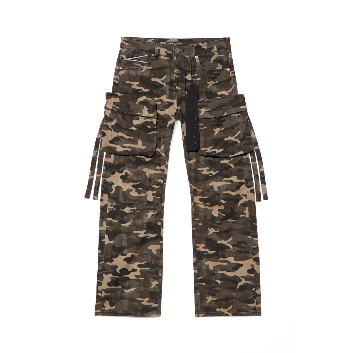 Grunge Baggy Cargo 610 Jeans In Java Camo
