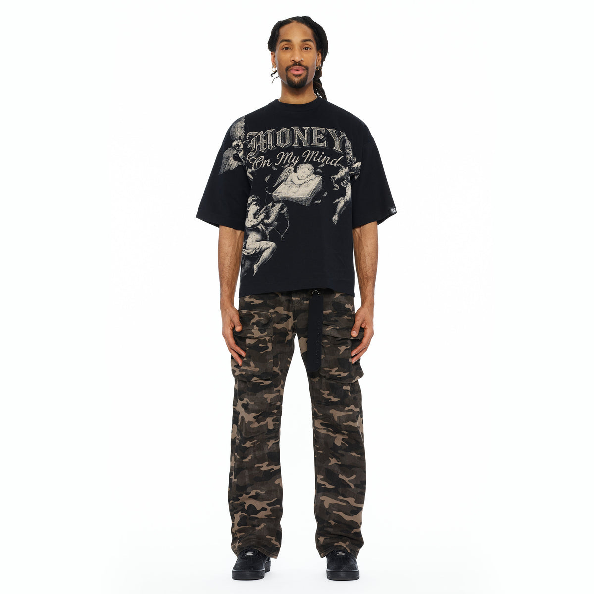Grunge Baggy Cargo 610 Jeans In Java Camo