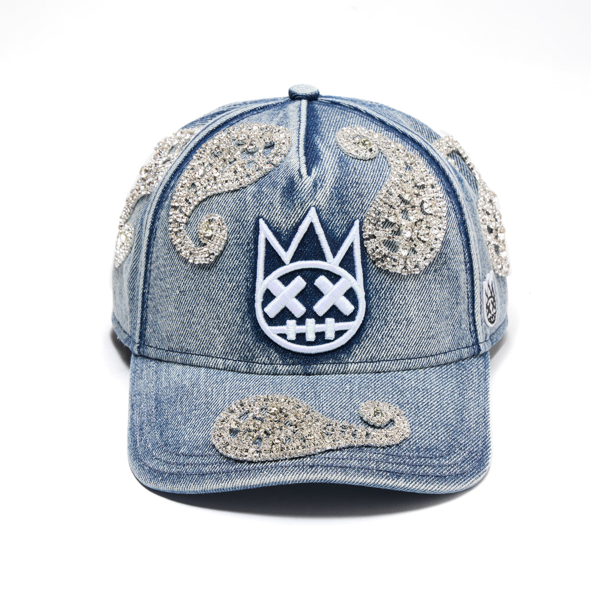 El Alfa Paisley Panel A Frame Trucker Hat | Light Blue