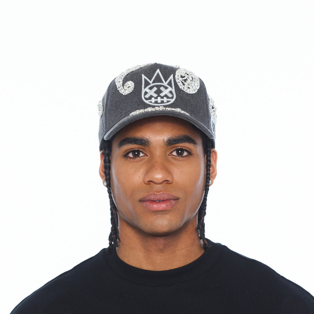 El Alfa Paisley Panel A Frame Trucker Hat | Black