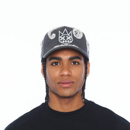 El Alfa Paisley Panel A Frame Trucker Hat | Black