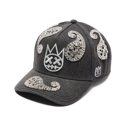El Alfa Paisley Panel A Frame Trucker Hat | Black