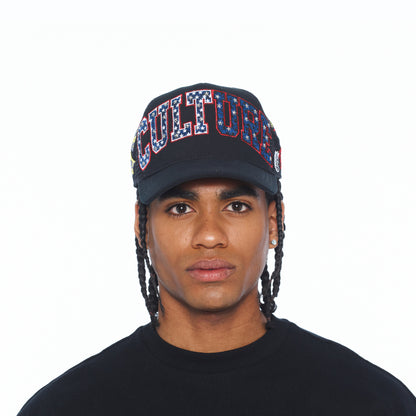 Mesh Back Trucker Hat "Culture" | Black