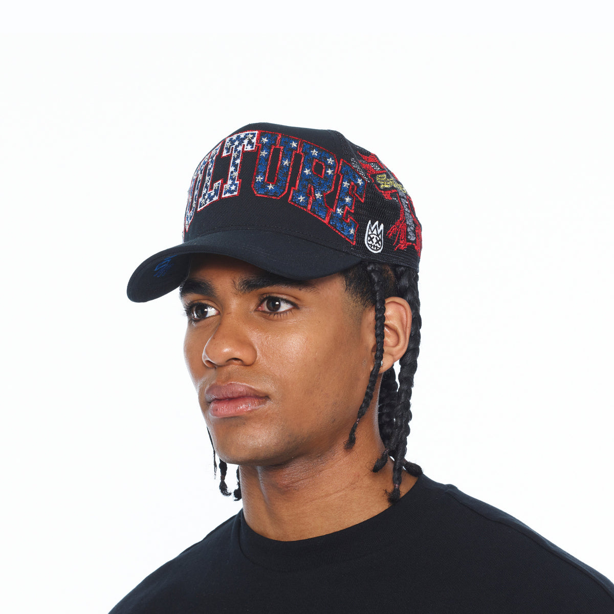 Mesh Back Trucker Hat "Culture" | Black