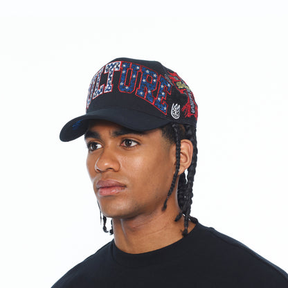 Mesh Back Trucker Hat "Culture" | Black