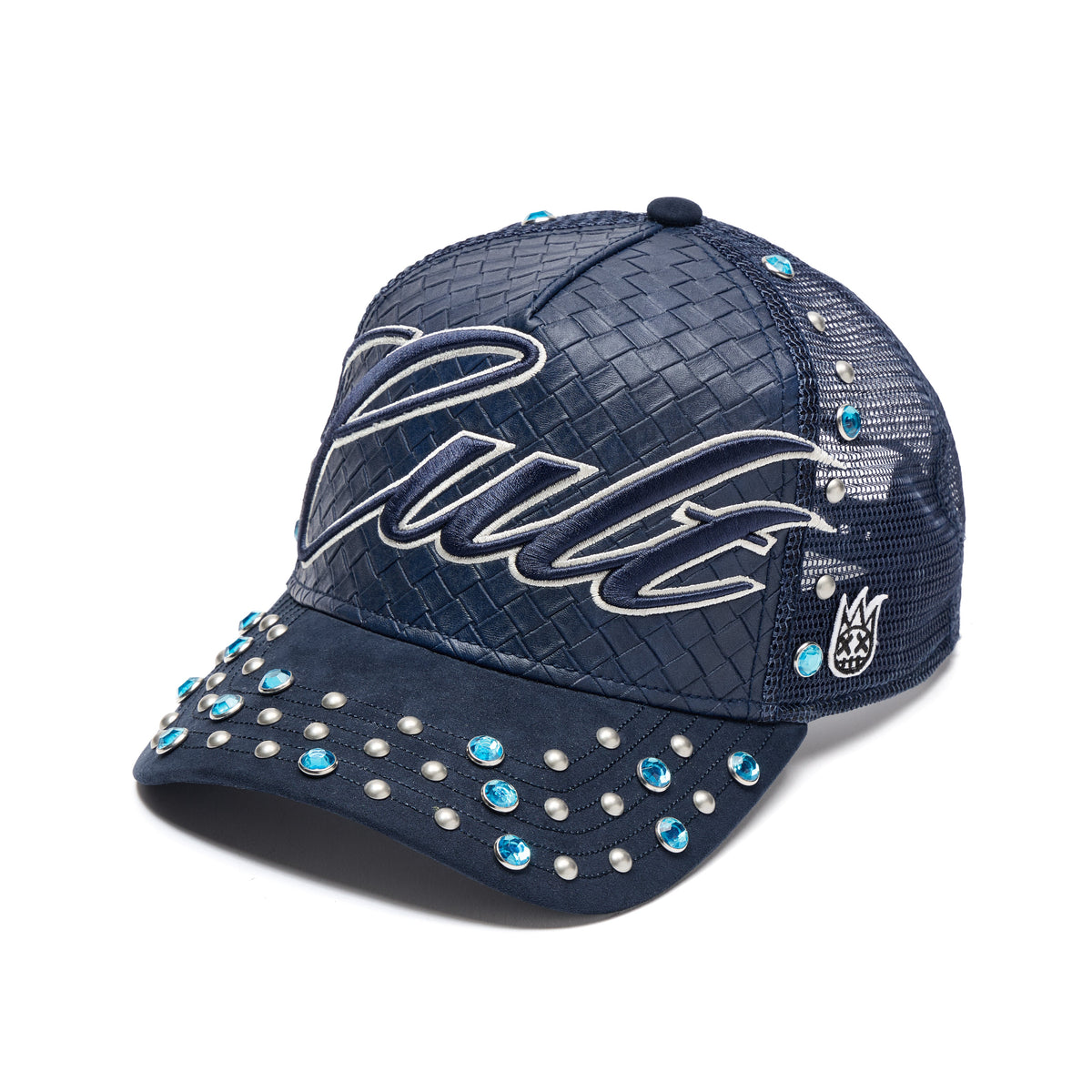 Mesh Back Trucker Hat "Studs" | Navy