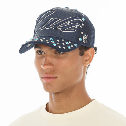Mesh Back Trucker Hat "Studs" | Navy
