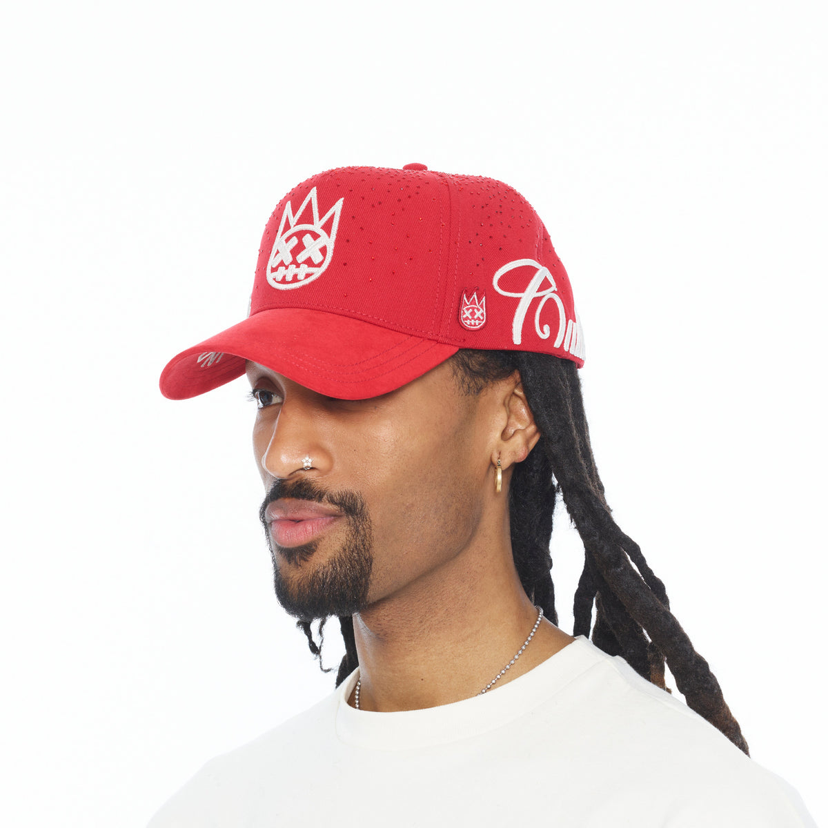 A Frame Trucker Hat "Crystal Burst" | Racing Red