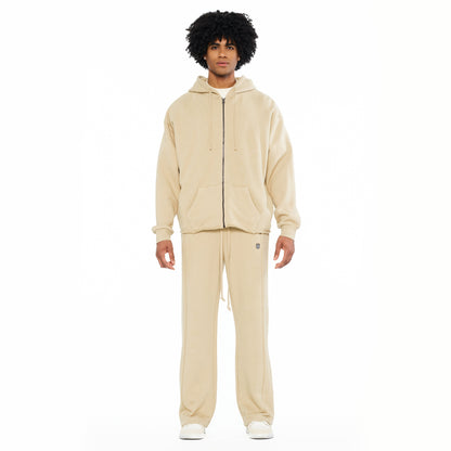 French Terry Open Hem Sweatpants 620 Grams | Cream