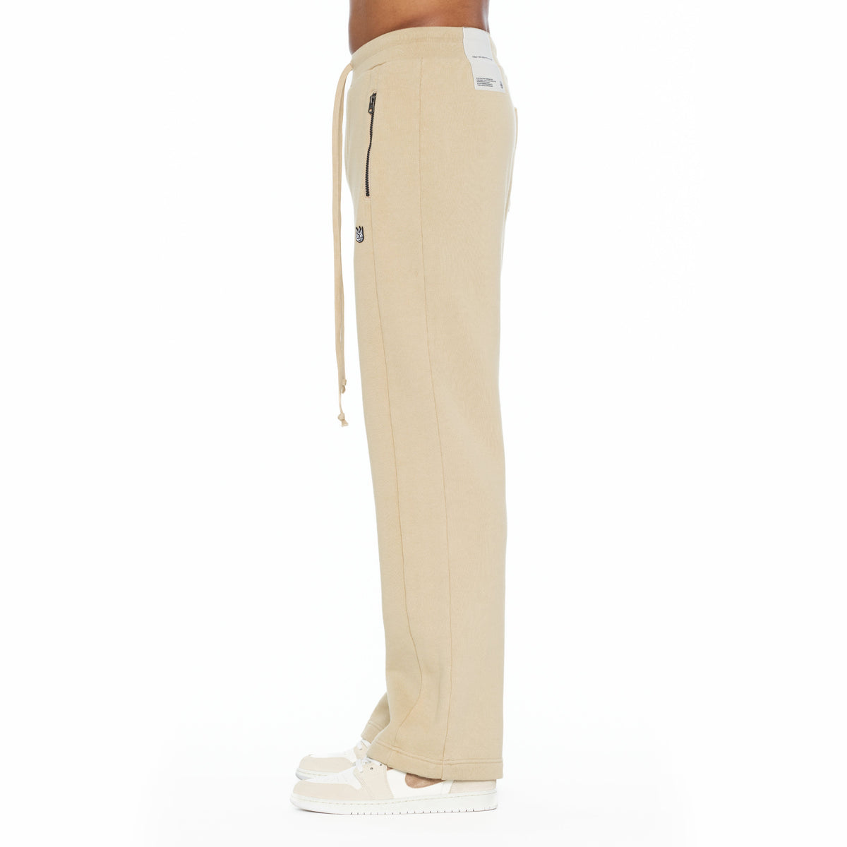 French Terry Open Hem Sweatpants 620 Grams | Cream