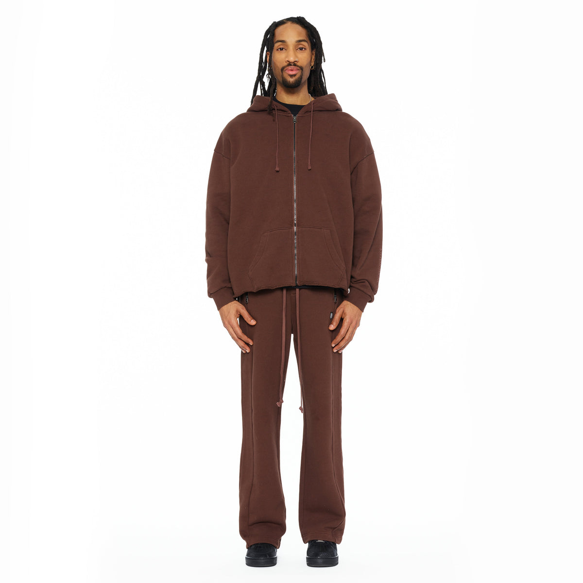 French Terry Open Hem Sweatpants 620 Grams | Pinecone