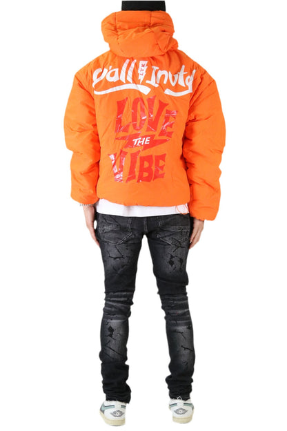 Yam Padded Crop Style Nylon Pullover Jacket