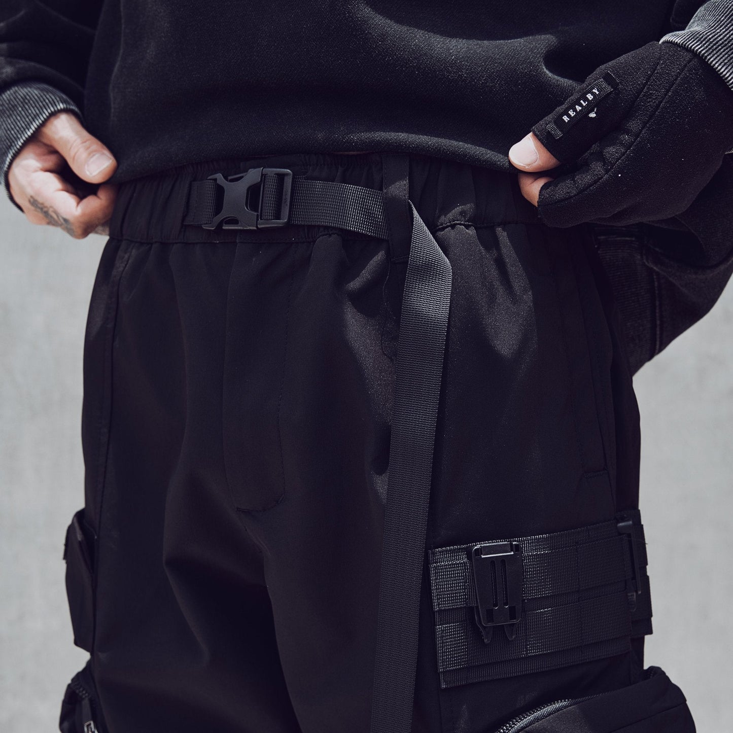 Paratrooper Joggers | Matte Black