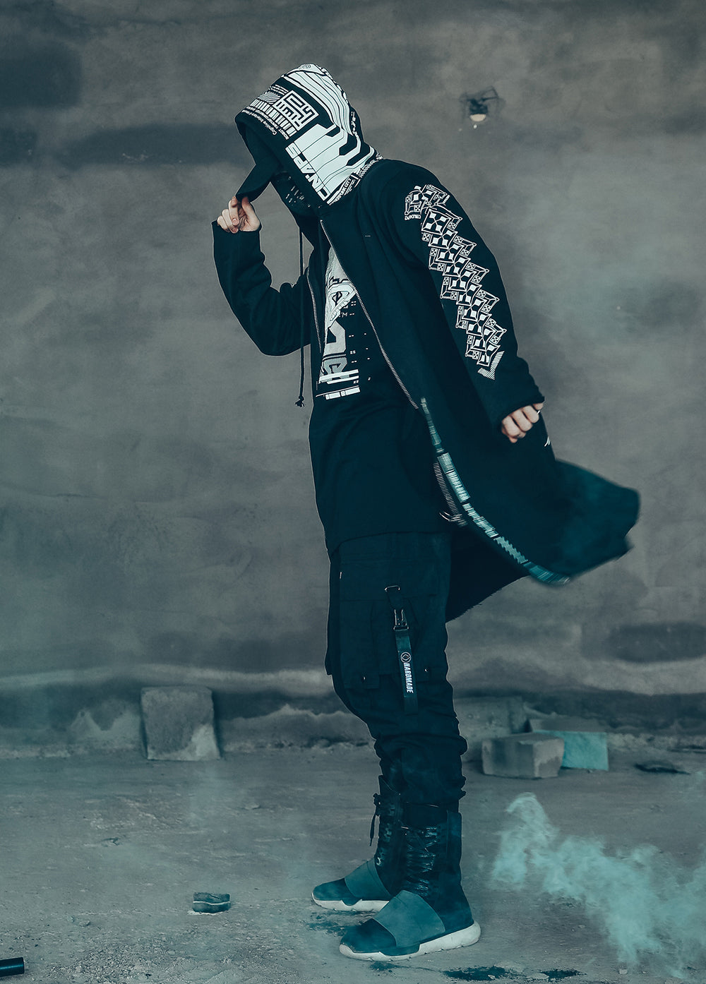 Cyber Alien Trench Coat
