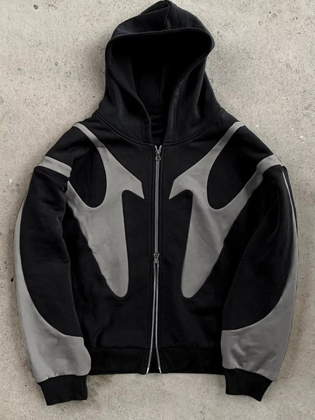 Men's oversized color-block hoodie