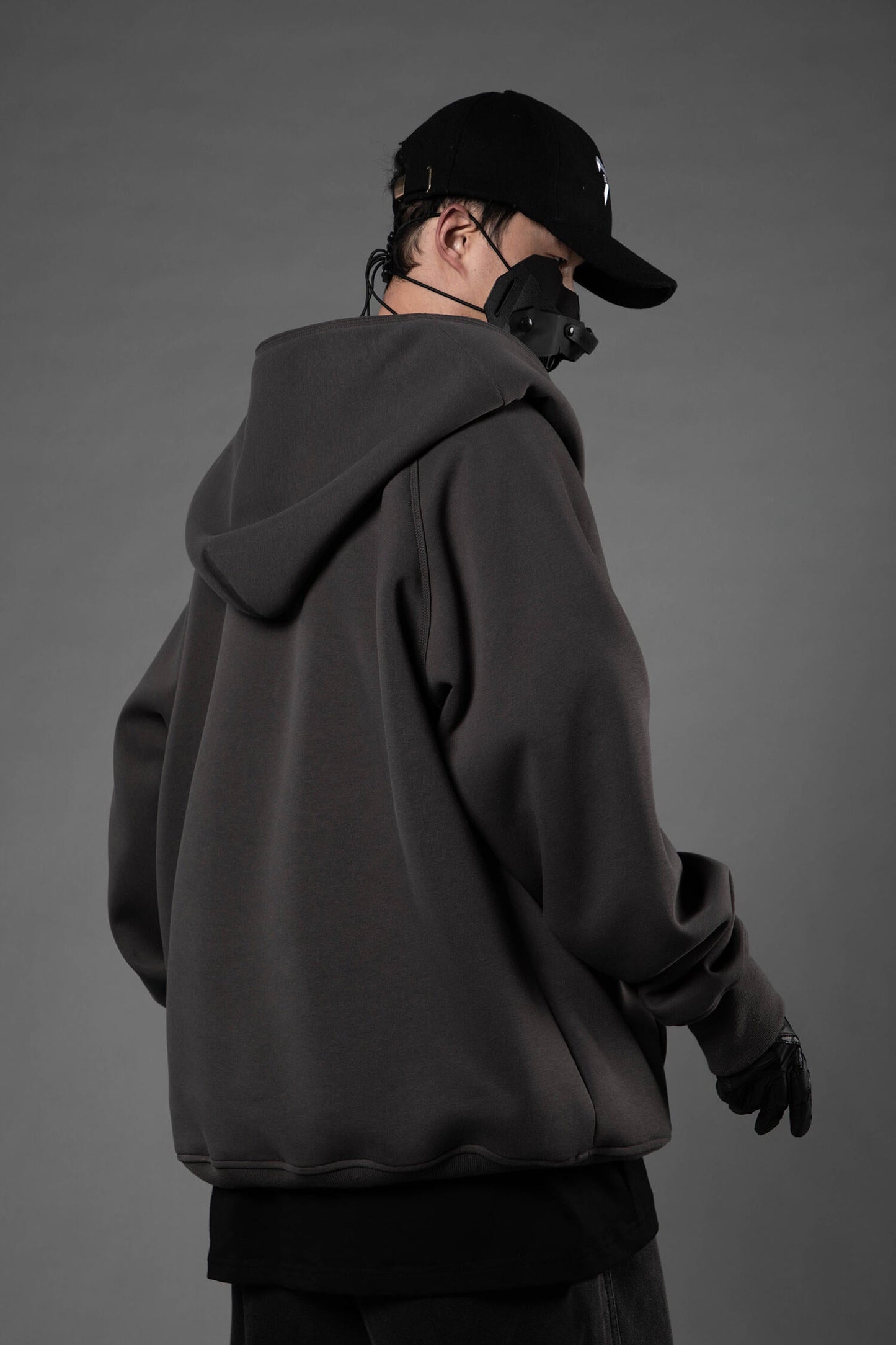 Layered Hoodie |Gray