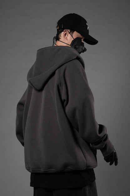 Layered Hoodie |Gray