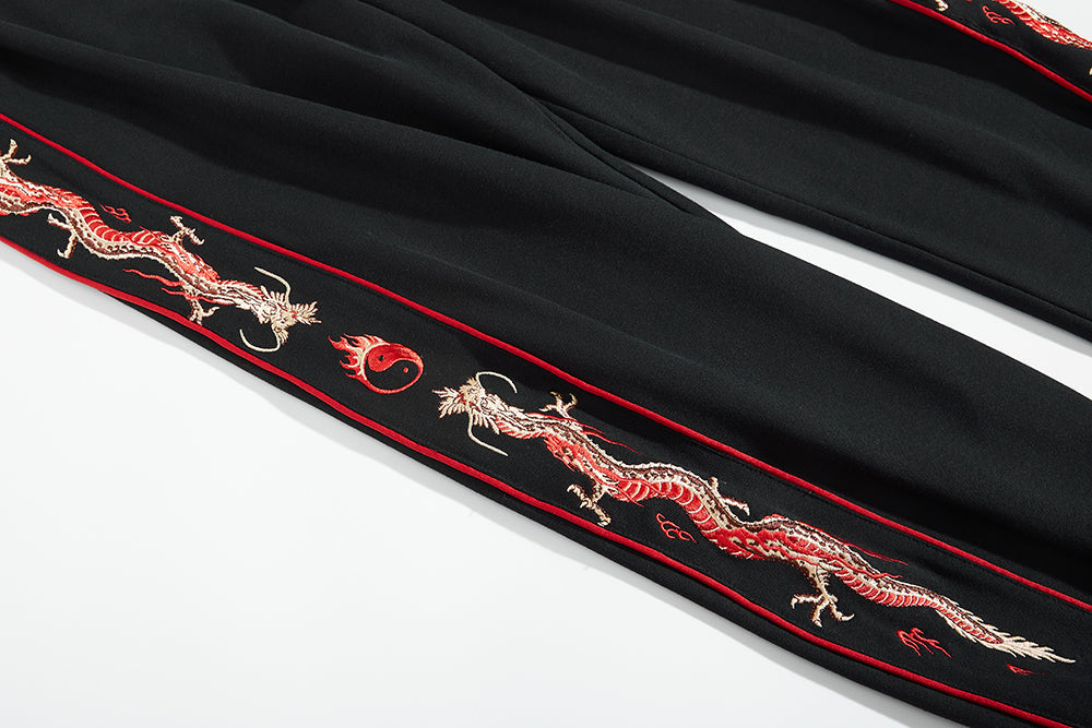 Dragon Embroidery Joggers