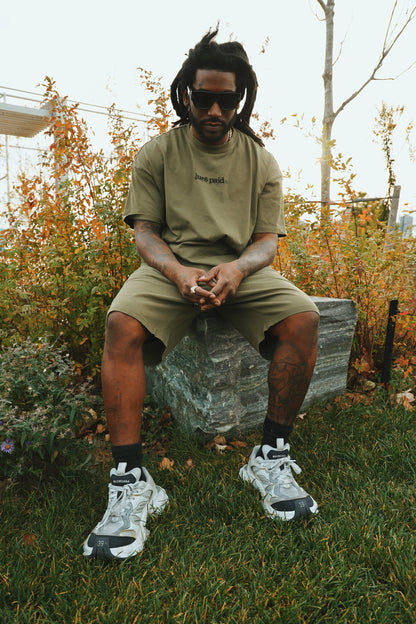 Dues Paid Shorts | Military Green
