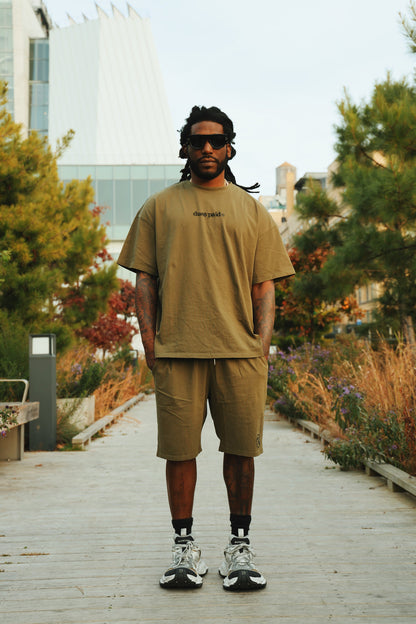 Dues Paid Shorts | Military Green